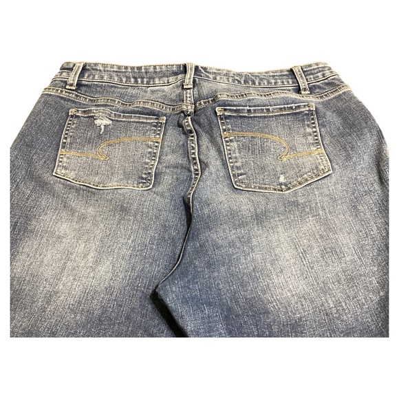 Time and True Women’s High Rise 5 Pockets Distressed Blue Skinny Jeans Size 18 - Picture 11 of 14